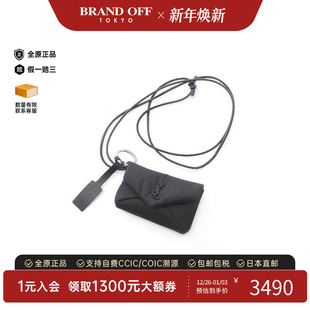 中古YSL圣罗兰女包S级99新saint laurent圣罗兰尼龙化妆包黑色