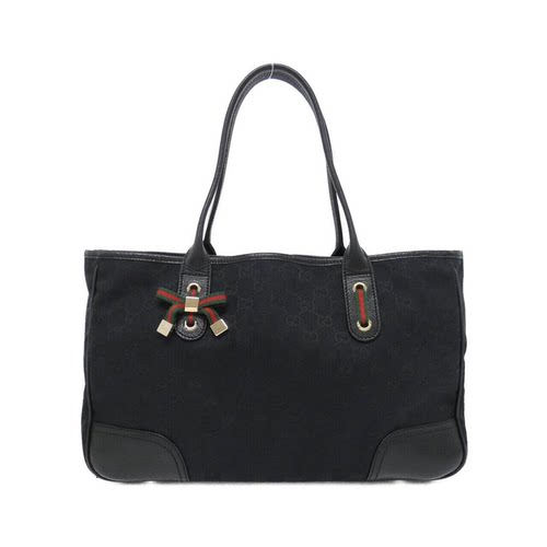 中古GUCCI古驰帆布单肩女包