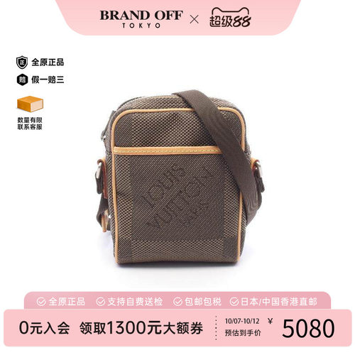 中古LV路易威登斜挎包メンズ帆布