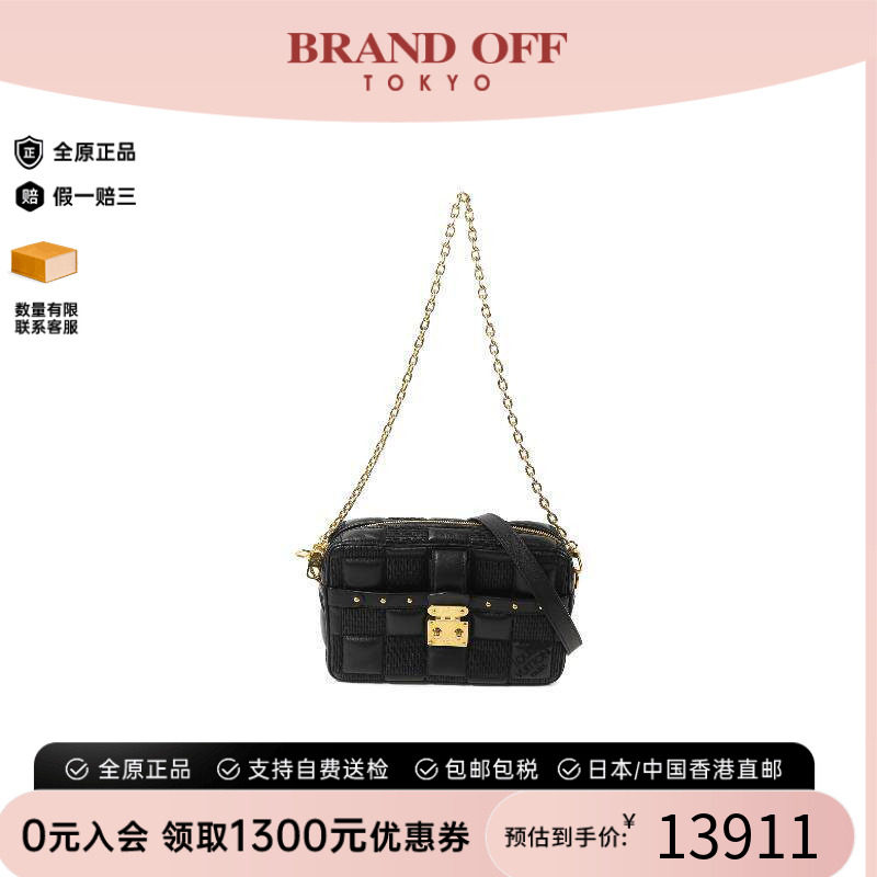 中古LV路易威登男包A级95新Shoulder bag肩包羊皮斜挎包黑色正品
