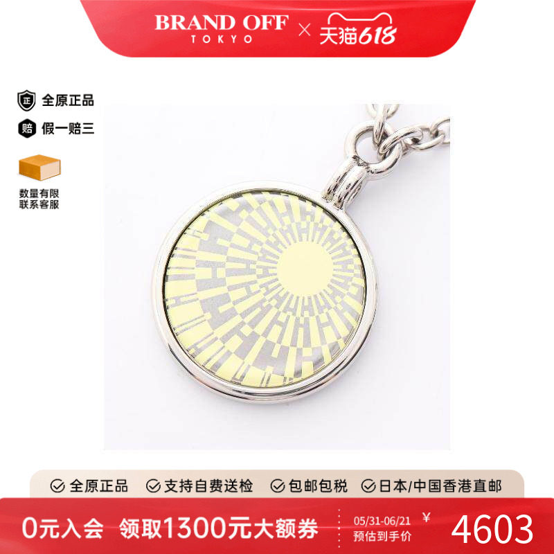 中古Hermes爱马仕女A级95新necklace项链不锈钢项链银色BRANDOFF