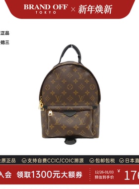 中古LV路易威登双肩包A级95新Palm Springs Backpack老花双肩包