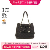 中古Chanel香奈儿女包A级95新Tote Bag托特包尼龙托特包黑色