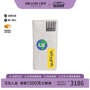 中古LV路易威登男A级95新Bi-fold Long Wallet双折长钱包长钱包