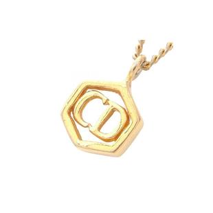 中古Dior迪奥女B级9新necklace项链镀金金属项链金色