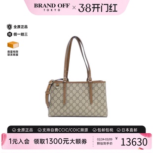 中古GUCCI古驰女包A级95新GG EMBLEM斜挎包正品时尚复古BRANDOFF