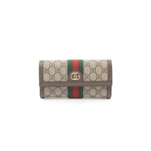 中古Gucci古驰女S级99新Bi Wallet双折长钱包长钱包 fold Long