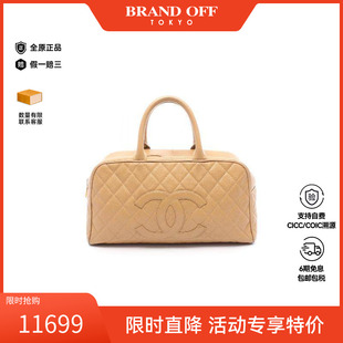 中古Chanel香奈儿女包B级9新Boston bag波士顿包手提包BRANDOFF