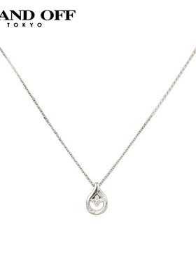 中古4℃花形设计钻石项链