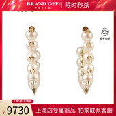 中古「9新」TASAKI 耳针18K黄金2.5cm TRIBE 塔思琦 DANGER