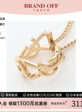 中古YSL圣罗兰女S级99新necklace项链镀金金属项链金色BRANDOFF