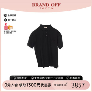 shirtPolo衫 中古Hermes爱马仕男S级99新polo 棉上衣黑色BRANDOFF