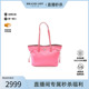 中古Prada普拉达女包A级95新tote bag托特包尼龙托特包粉色正品