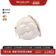 中古Chanel香奈儿女包A级95新Camellia山茶花羊皮斜挎包白色正品
