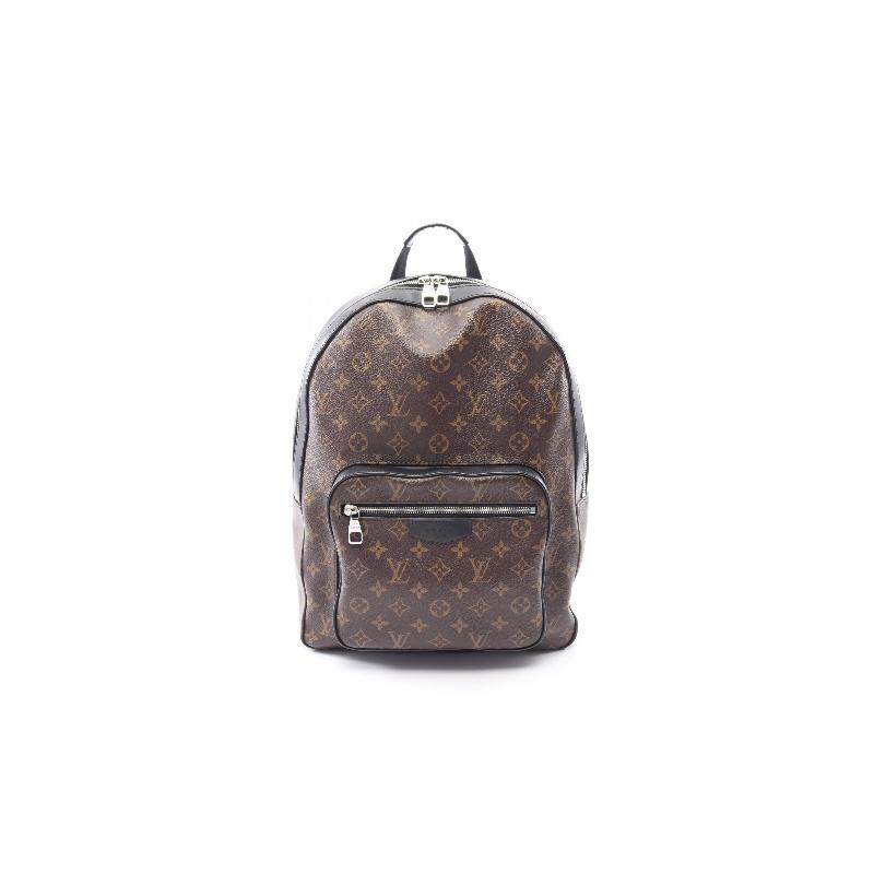 中古LV路易威登男包A级95新Josh涂层防水帆布双肩包棕色BRANDOFF