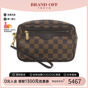 Biet 中古LV路易威登女包A級95新 Macau棋盤格手拿包高級BRANDOFF
