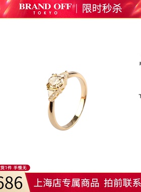 中古95新日本进口K18黄金戒指