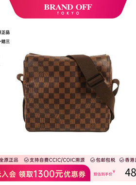 中古LV路易威登男包B级9新Shoulder bag肩包PVC斜挎包HK全原正品