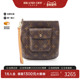 中古LV路易威登女包B级9新Pouch女用小袋帆布化妆包棕色正品 时尚