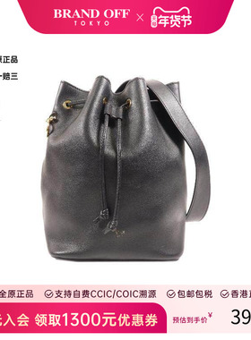 中古Fendi芬迪女包B级9新Shoulder bag肩包牛皮斜挎包黑色HK正品