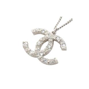 中古Chanel香奈儿女A级95新necklace项链不锈钢项链银色