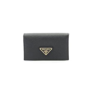 中古Prada普拉达女S级99新card case卡包牛皮卡包黑色