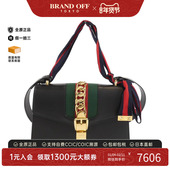 中古GUCCI古驰女包B级9新SYLVIE单肩手提包时尚 百搭BRANDOFF正品