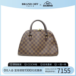 宝包棋盘格手提包BRANDOFF 中古LV路易威登女包A级95新Rivera MM元