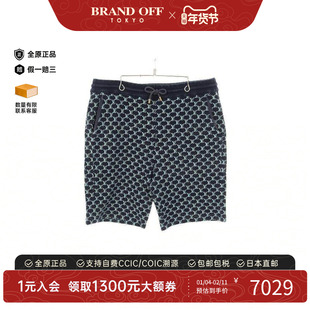 中古LV路易威登男B级9新Pants裤子棉裤子蓝色
