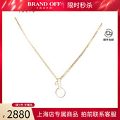 中古「9.5新」日本进口商品海水珍珠钻石项链750黄金43 47cm