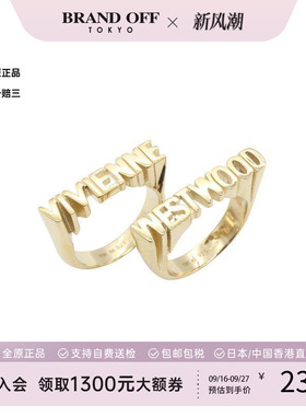 中古复古二奢VivienneWestwood薇薇安女S级99新ring戒指925银戒指