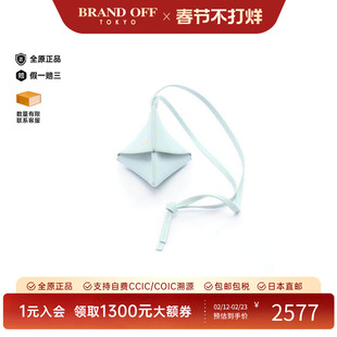 中古Loewe罗意威女A级95新charm吊饰牛皮包挂件蓝色