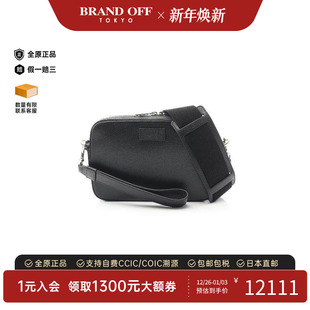 中古Gucci古驰男包S级99新Shoulder bag肩包牛皮斜挎包黑色