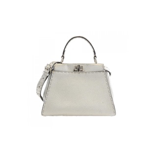 中古FENDI芬迪女包A级95新SELLERIA Peekaboo Mini手提斜挎包