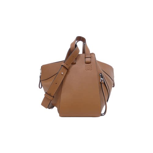 中古LOEWE罗意威吊床包牛皮女包