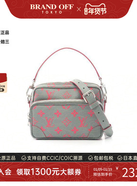 中古LV路易威登男包A级95新Nile双层相机包涂层/防水帆布斜挎包