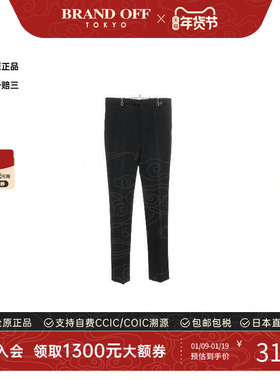 中古LV路易威登男S级99新Pants裤子羊毛裤子黑色正品时尚BRANDOFF