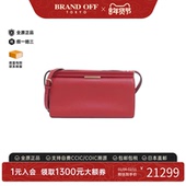 中古Hermes爱马仕女包A级95新Click Ash红色牛皮单肩包BRANDOFF
