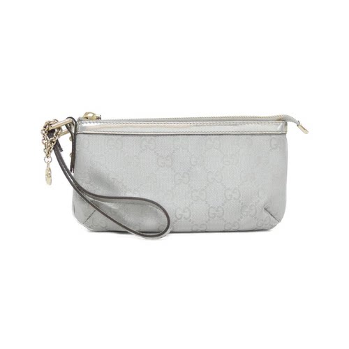 中古GUCCI古驰帆布手拿女包