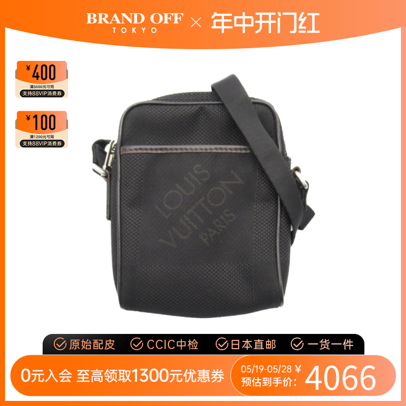 中古LV路易威登女包B级9新Mini Citadan帆布相机包斜挎包BRANDOFF