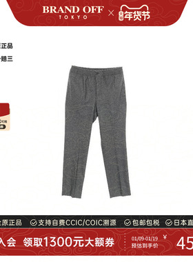 中古Hermes爱马仕女A级95新Pants裤子帆布裤子灰色正品BRANDOFF