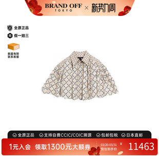 中古LV路易威登女A级95新blouse女士衬衫 BRANDOFF 棉上衣白色正品