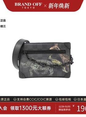 中古LV路易威登男包A级95新Stamp Mini Soft Trunk斜挎包BRANDOFF