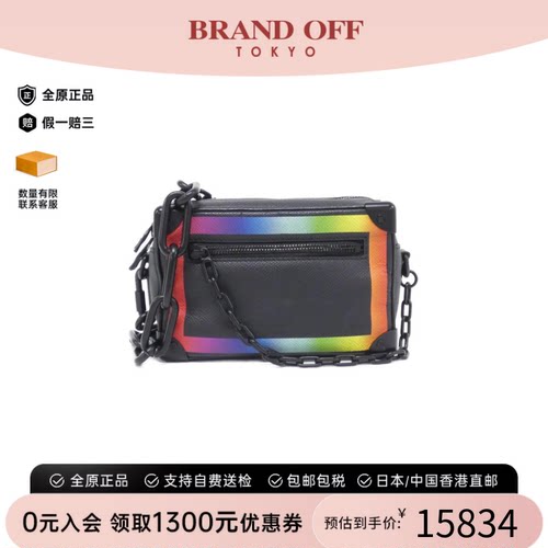 中古LV路易威登女包A级95新 Mini Soft Trunk斜挎包时尚BRANDOFF