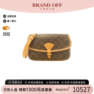 中古LV路易威登女包B级9新 Sologne法棍包老花斜挎包BRANDOFF时尚