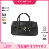 中古LV路易威登女包B级9新Handbag手包牛皮手提包黑色BRANDOFF
