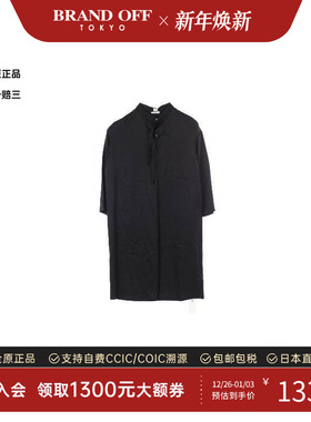 中古Hermes爱马仕女S级99新one piece连衣裙尼龙上衣黑色BRANDOFF