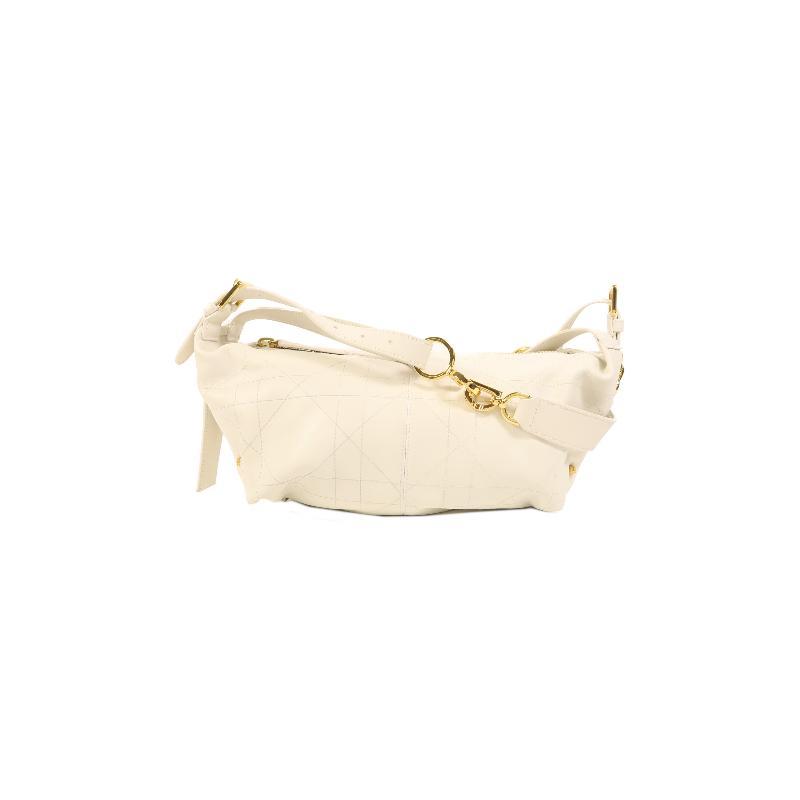 中古Dior迪奥女包A级95新shoulder bag斜挎包牛皮单肩包白色正品