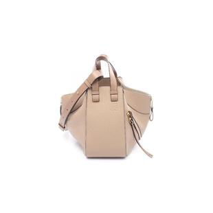 中古Loewe羅意威女包A級95新hammock吊床包牛皮手提包淺褐色