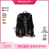 牛皮双肩包黑色 中古YSL圣罗兰女包A级95新Saint Laurent正品